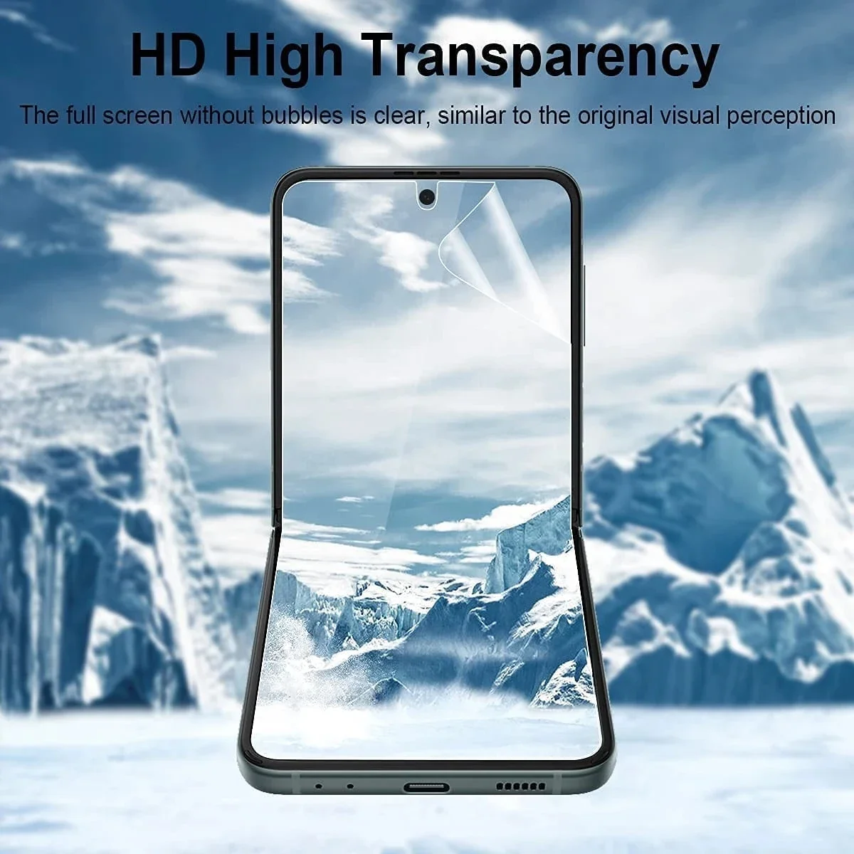 For Samsung Galaxy Z Flip 4 Screen Protector Full Coverage Soft Hydrogel Film HD Clear TPU Film for Samsung Galaxy Z Flip 4 5G - Image 6