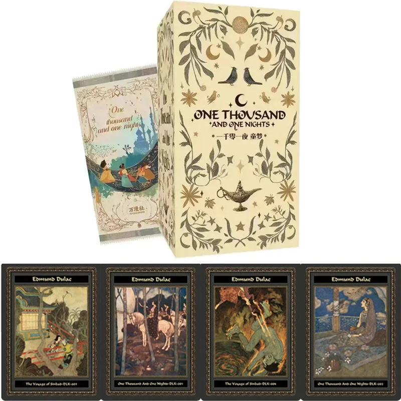 WANMANSHE Arabian Nights Cards One Thousand and One Night Fairy Tales Collection Card Mistery Box Game Toy Birthday Gift for Kid