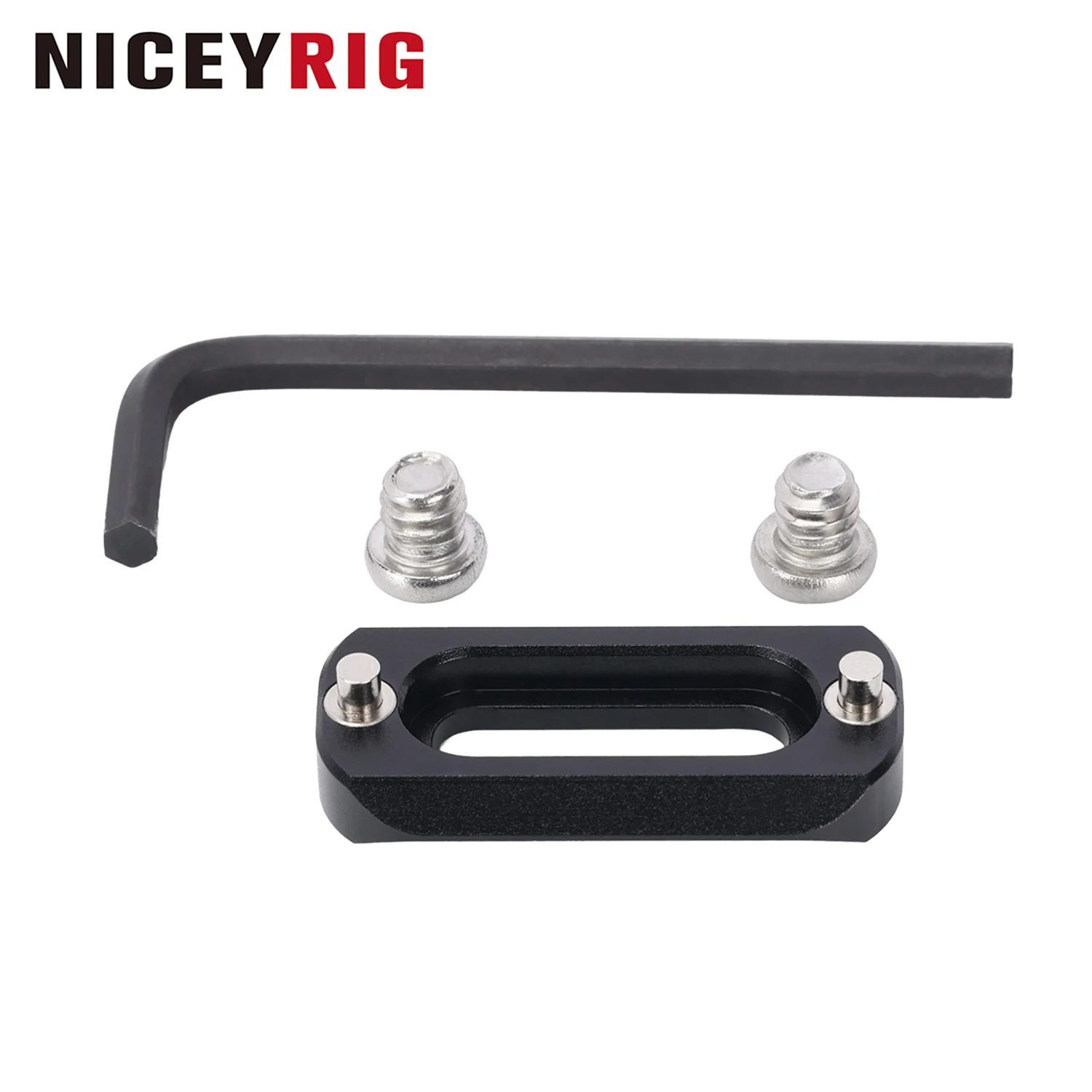 Niceyrig 1.57 Inches (4CM) Nato Rail with 1/4 Screws & Retractable Anti-off Pins-Capacity 3KG