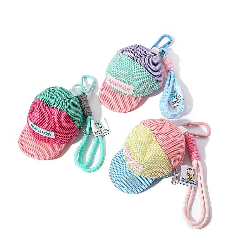 Hip-Hop-Baseballkappe mit Mini-Tasche | Mehrzweck-Schlüssel- und Kopfhörer-Beutel, Hutanhänger, Münzgeldbörse für Männer und Frauen – Detail 13