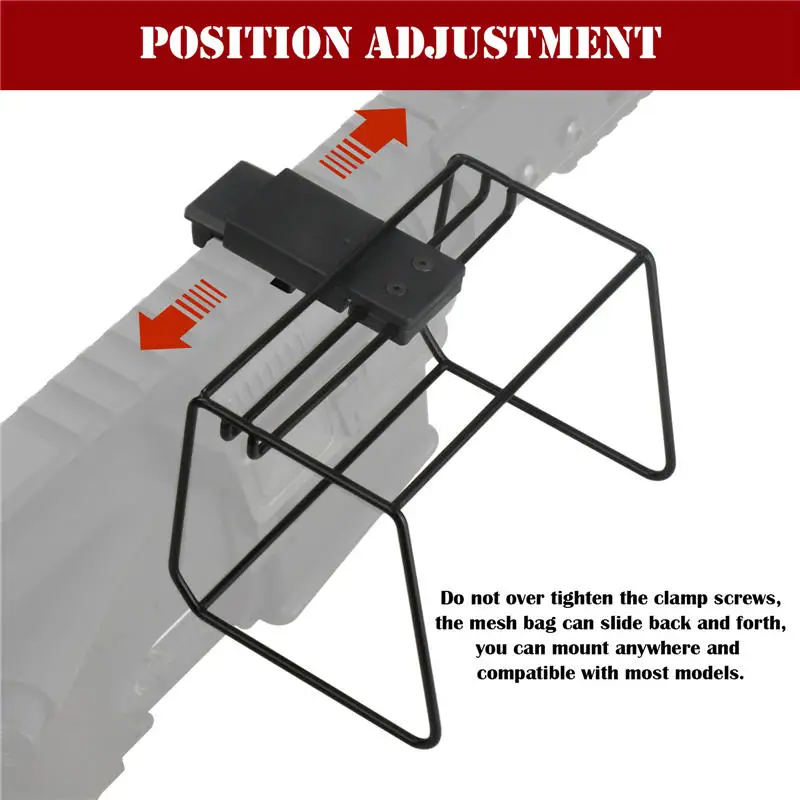 Black Bullet Collection Net Bag Outdoor Portable Shell Recycling Bag Detachable Nylon Shell Capture Bags