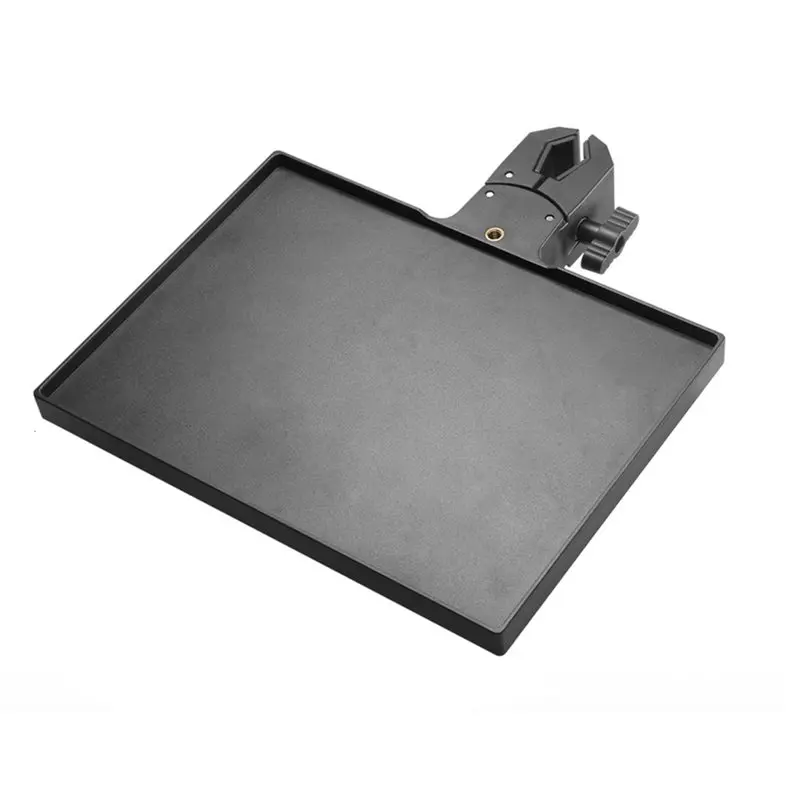 A99E-Microphone Stand Tray Large Tripod Shelf Table Music Stand Accessories For Live Streaming
