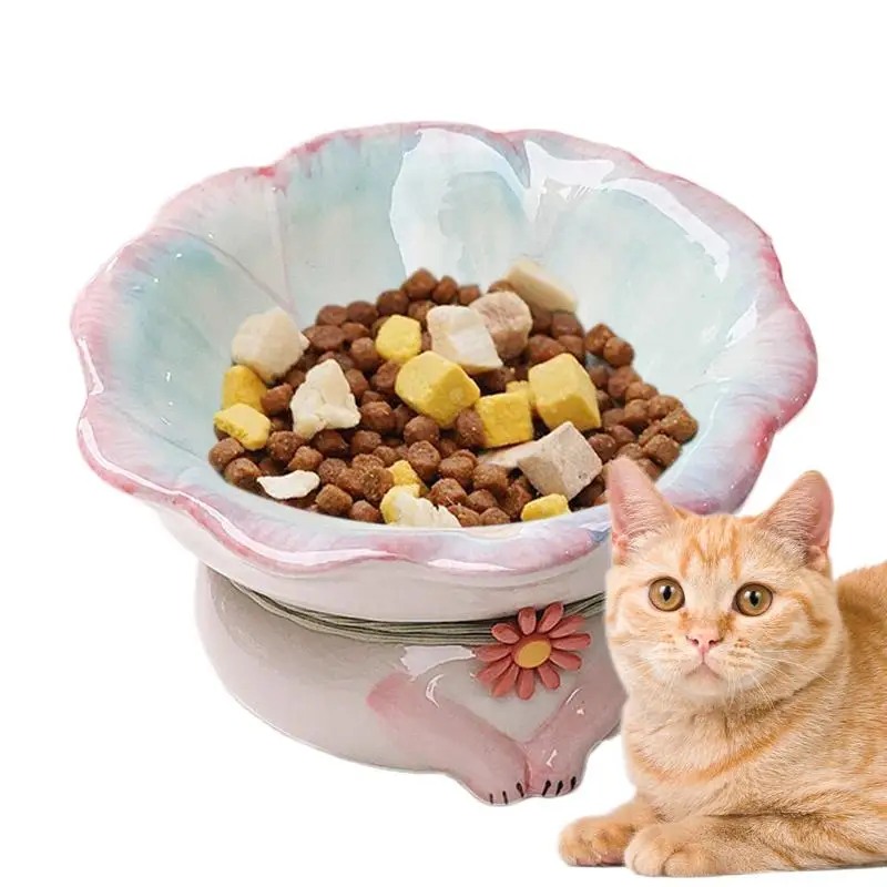 

Raised Ceramic Cat Bowl Raised Cat Food Bowl Slanted Cat Dish Anti Vomiting Raised Cat Food 15 Tilted Stable Cat Bowls For Adult