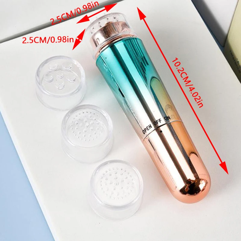 4-in-1 elektrische gezichtsmassager Micro-vibratie Oogschoonheidsinstrument voor ontspannen Oog Donkere kringen Oogzakken Wallen Oogmassage