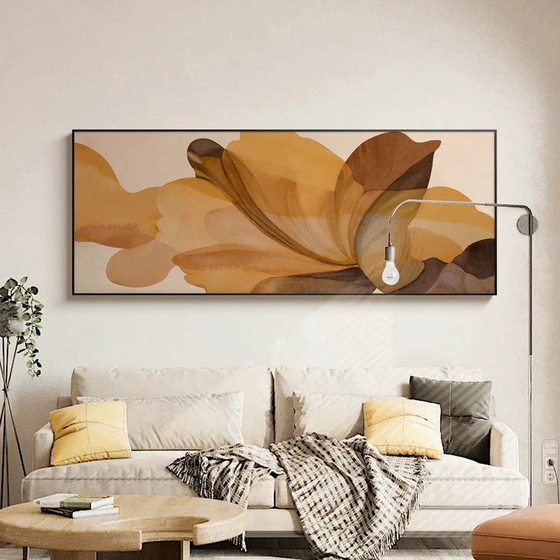 

Modern Abstract Canvas Poster Nordic Art Floral Painting Minimalist Botanical Wall Decor for Living Room Bedroom Home Decor