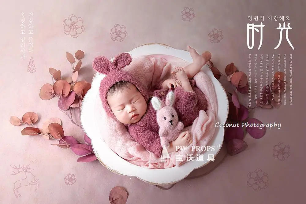 Children photography props hat pants doll multiple sets newborn full moon 100 days photo clothes