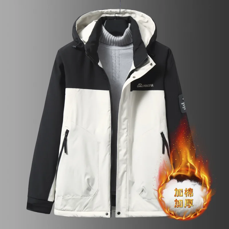 New Arrival Winter Casual Suepr Large Hooded and Padded Cotton Jacket Men's Warm Plus Size 3XL 4XL 5XL 6XL 7XL