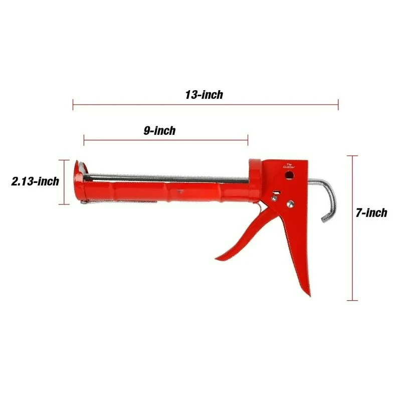 Ratcheting Drip-Free Caulk Gun