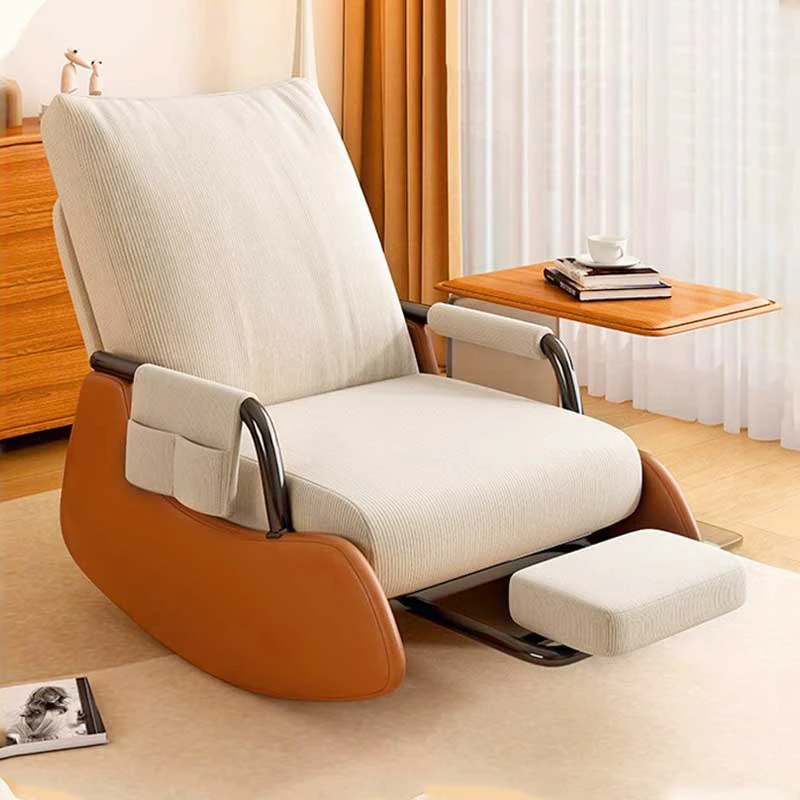 Modern Living Room Folding Recliner Leisure Balcony Single Sofa Chair Bed Can Sit Or Lie Ergonomic Design Rocking Chair