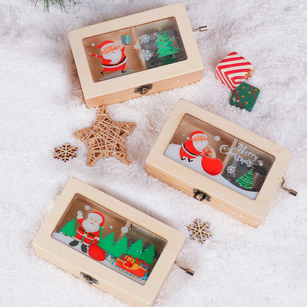 

Music Box Decoration Christmas New Year Gift Girl Musical Presents Gifts for 2024 Boxes Original