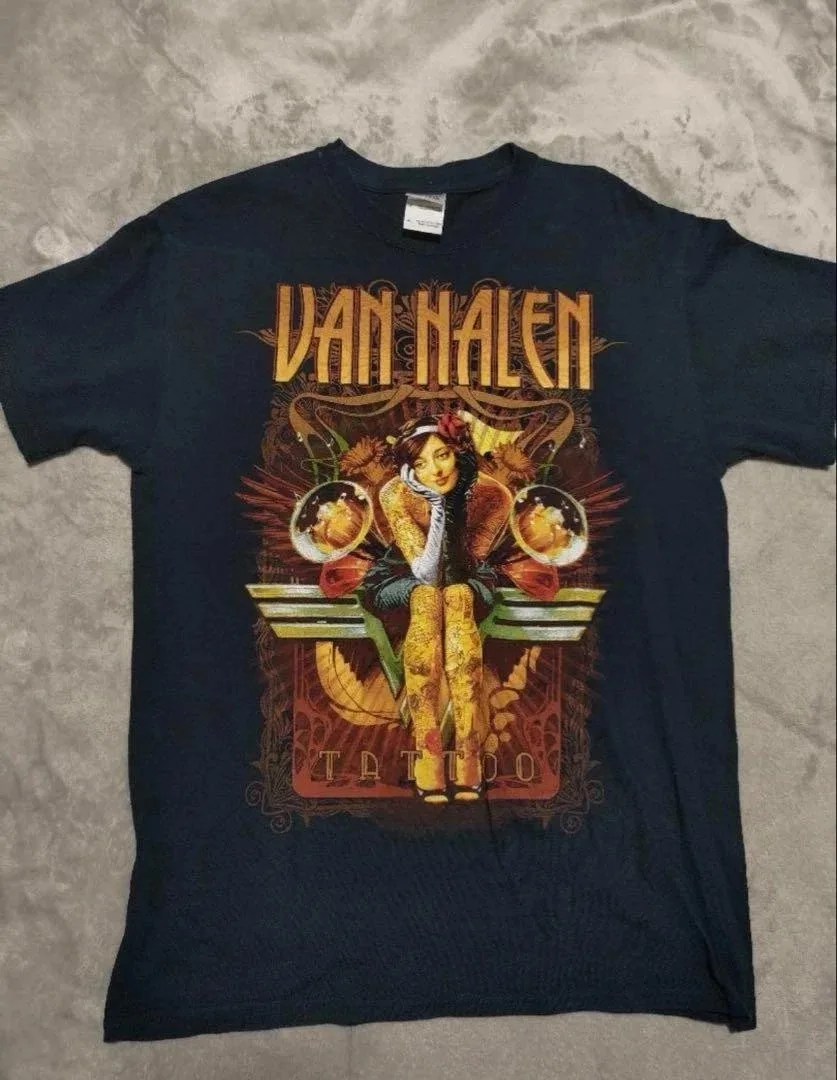 Rare Van Halen T-Shirt Gift Shirt Graphic Short Sleeve Shirt Printed Cotton Tshirts Casual Loose Streetwear Unisex