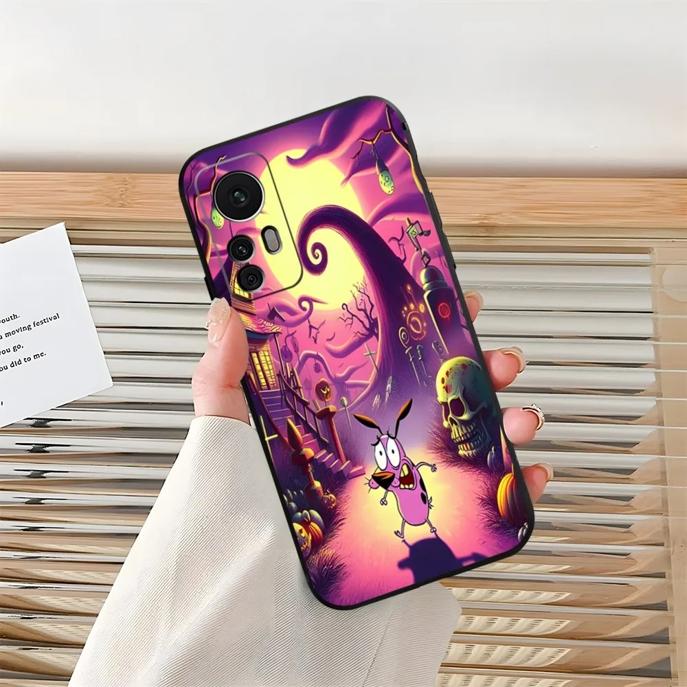 C-Courage the C-Cowardly D-Dog Phone Case Funda for Xiaomi 14 11T 13 12 Lite Ultra Redmi Note 13 10 Pro POCO F4 F5 X5 Pro Coque