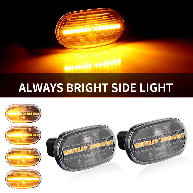 

2× for Mazda Scrum Truck After DG63T for Suzuki Jimny JB23W for Chevrolet Cruze HR52S LED Side Marker Light Dynamic Turn Signal