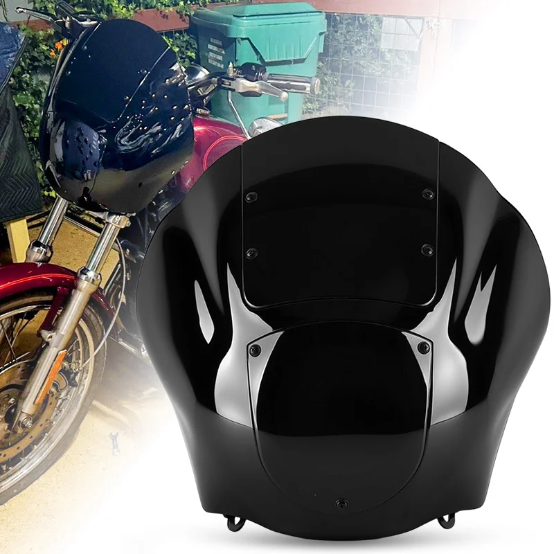 Motorcycle Headlight Quarter Fairing For Harley Dyna Sportster XL 883 1200 X48 72 1998-2016 Windshield Hardware Bracket