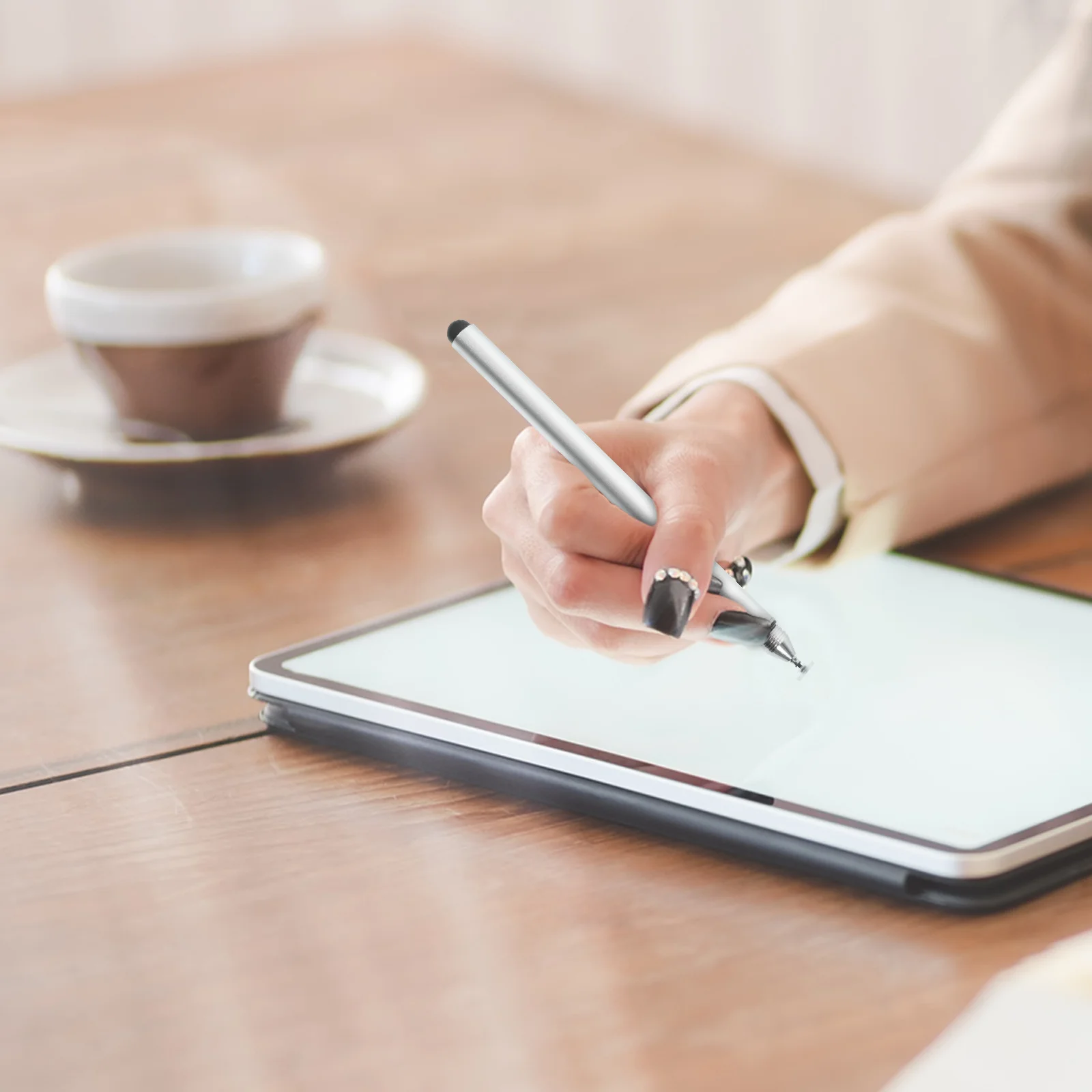 

Creative Capacitive Stylus Pen Universal Tablet Phone Mobile Cellphone Touch Screens Simple Use Good Experience Not Easy Fall