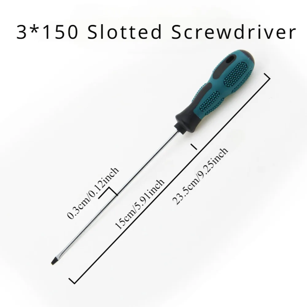 Imagem -05 - Long Slotted Phillips Screwdriver Rubber Handle Magnetic Instalação e Desmontagem Repair Tool