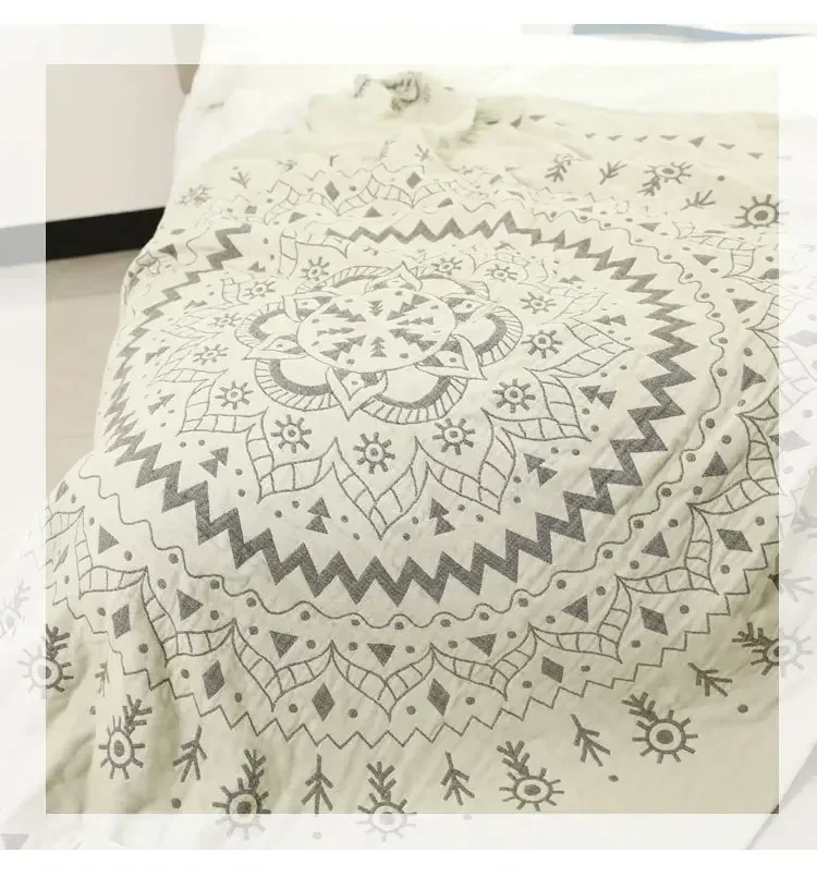 Nordic Throw Blanket Cotton Towel Summer Cool Air-conditioned Cover Bedspread Soft Sofa Leisure Blanket For Beds Single Double