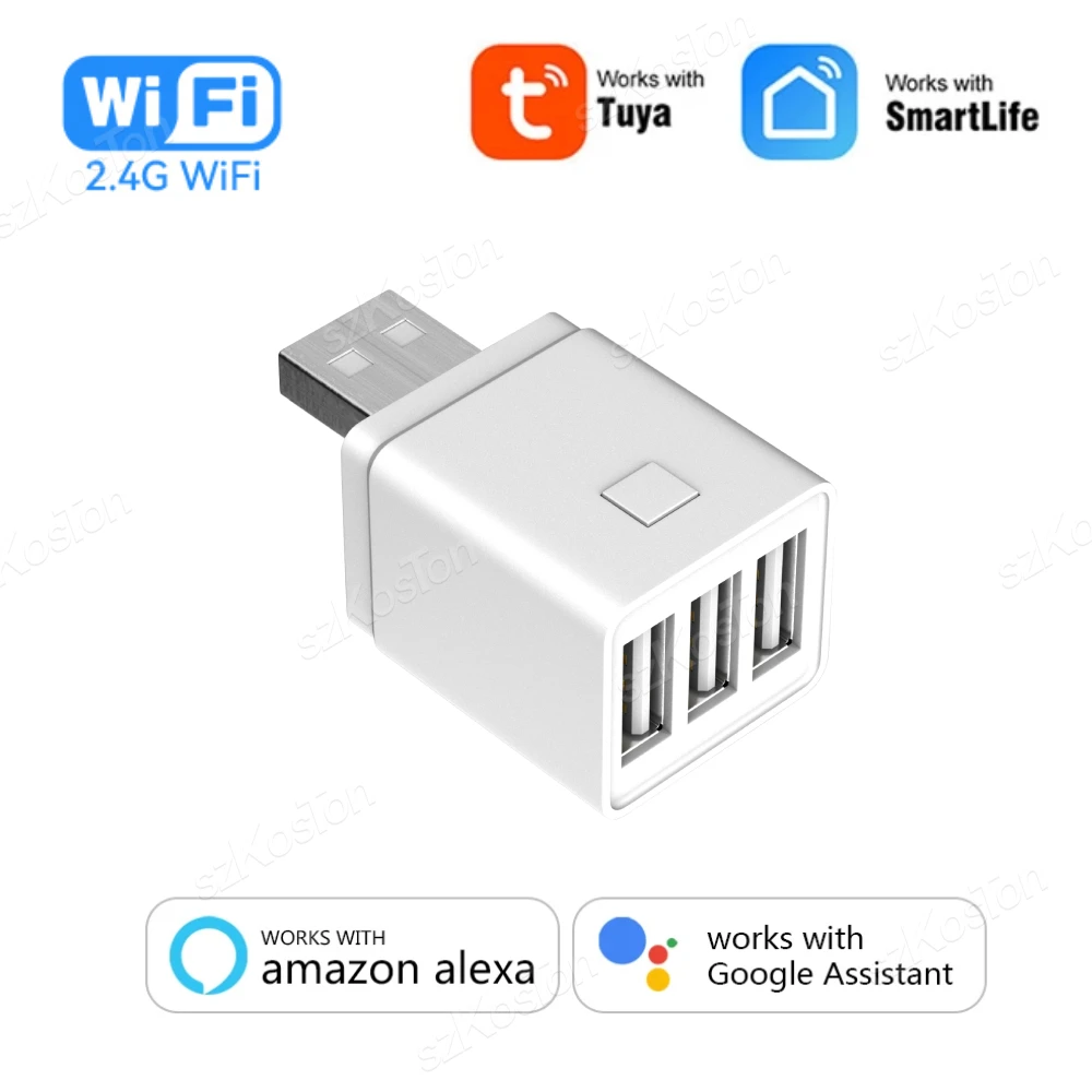Tuya WiFi/Zigbee Smart USB Adapter Stecker 1/2/3 Gang Smart Leben APP Timing DIY EIN/AUS Controller Funktioniert mit Alexa Google Hause