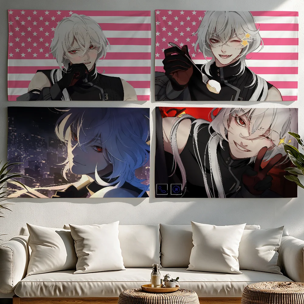 Casper A Date With D-Death flag Tapestries Outdoor Parties Bedrooms Living Rooms Dorm Rooms Wall Decor Banners Gifts