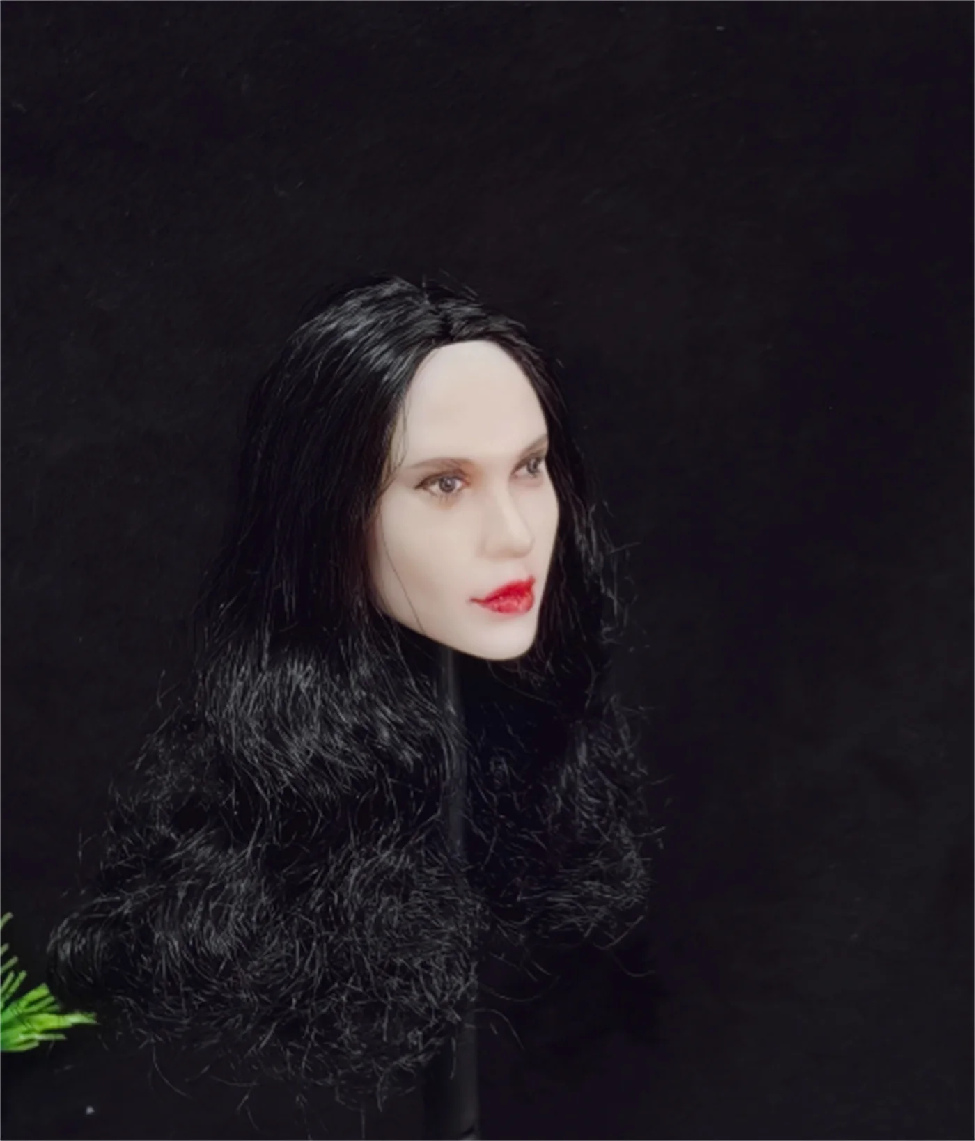 

1:6 Scale Angelina Jolie Model head Sculpt Expression Female Pale Beauty Head Carving Head fit 12''TBl PH Action Figure