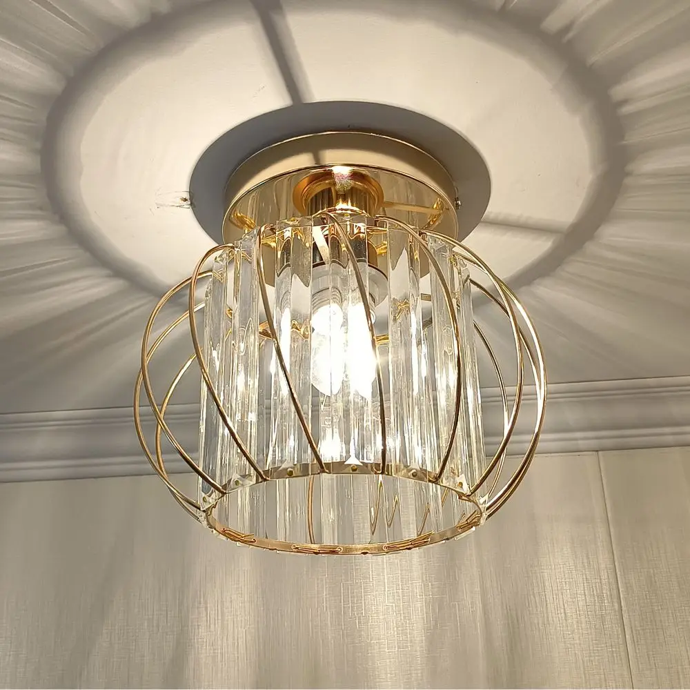 Luxury Luxury Crystal Crystal Ceiling Light Modern Minimalist Channel Track Ceiling Light Luxur Lighting Fixture Balcony