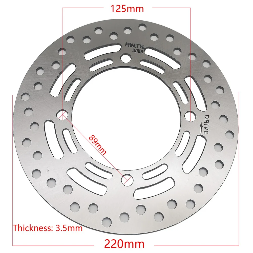 220mm Motorcycle Front Brake Disc fits for Honda Honda PCX150 Pcx 150 2019-2021