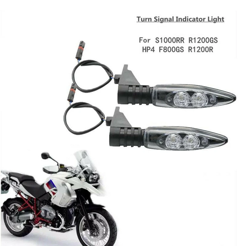 For -BMW R1200GS Adv F650GS R1200R S1000R S1000RR F800GS K1300S G310R/GS Blinker Turn Signals LED Indicators Front+Rear