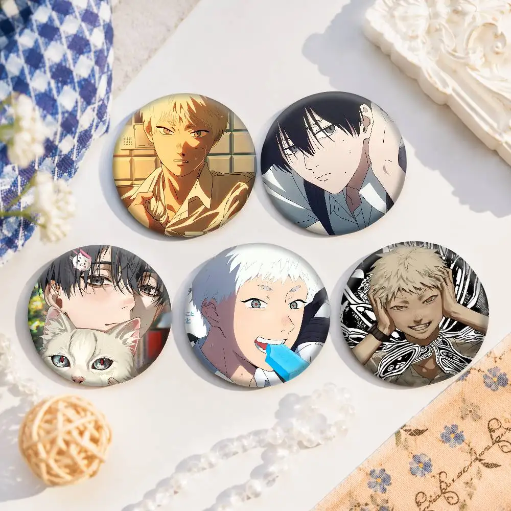 A-The Summer Hikaru Died Cartoon Round Brooches On Backpack Jacket Acrylic Button Pins Collection Gifts
