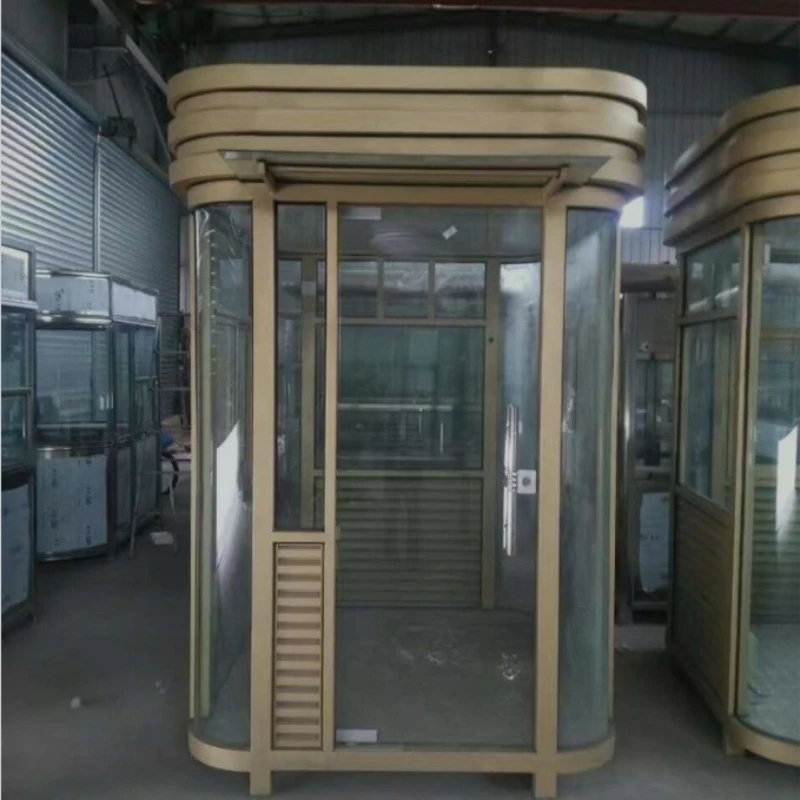 Arc steel structure guard booths, outdoor mobile community duty rooms, parking lot toll booths
