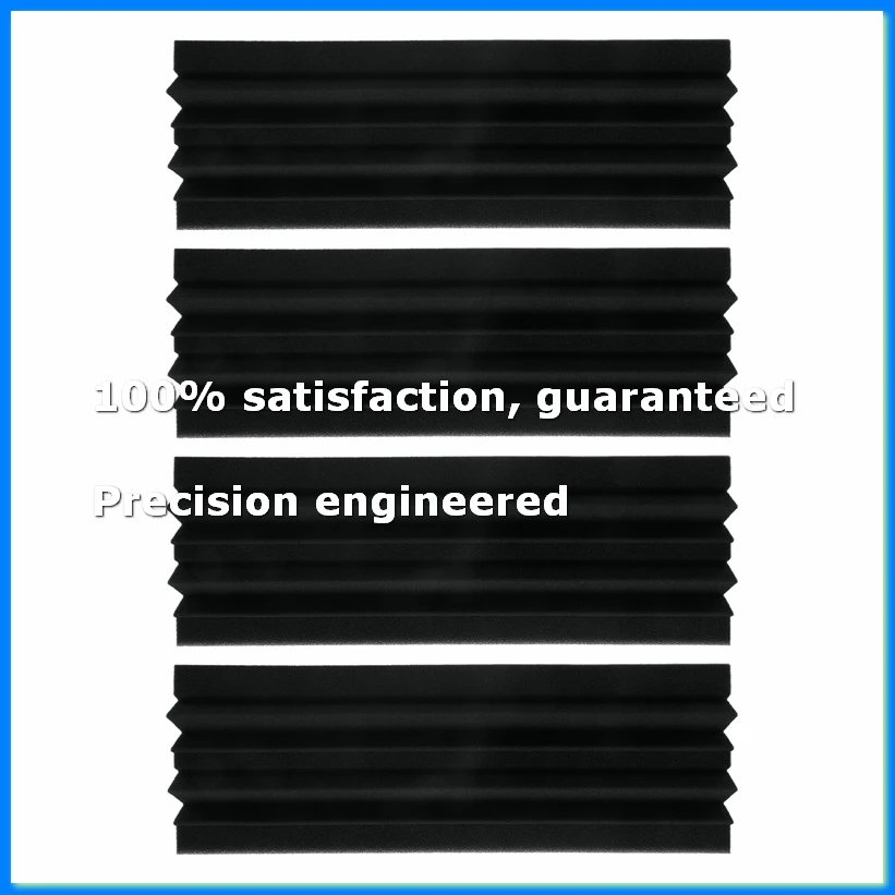 2PackX(4 Pcs Acoustic Panels Studio Acoustic Soundproof Foam,Sound Treatment Bass Trap Corner,Sound Panels Wedges,12X12X48cm)