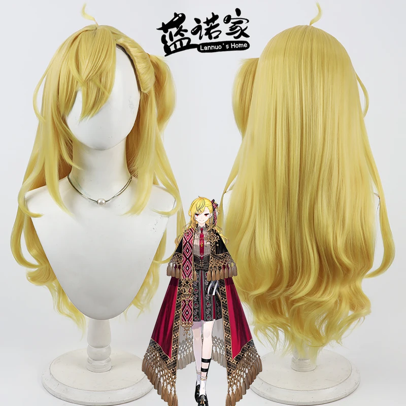 NIJISANJI Virtual YouTube Vtuber Kaela Kovalskia Cos Cosplay Wig Halloween Carnival Party Props Synthetic Hair + Wig Cap