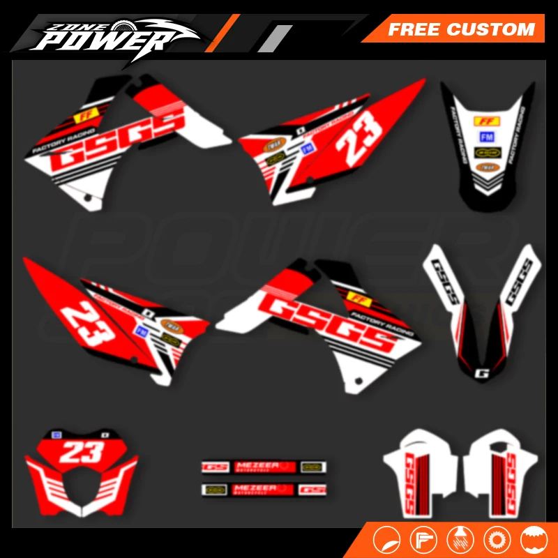 Powerzone Custom Motorcycle Graphics Backgrounds Decals Stickers Kits For GASGAS Gas Gas EC MC 125 200 250 300 450 2010 2011