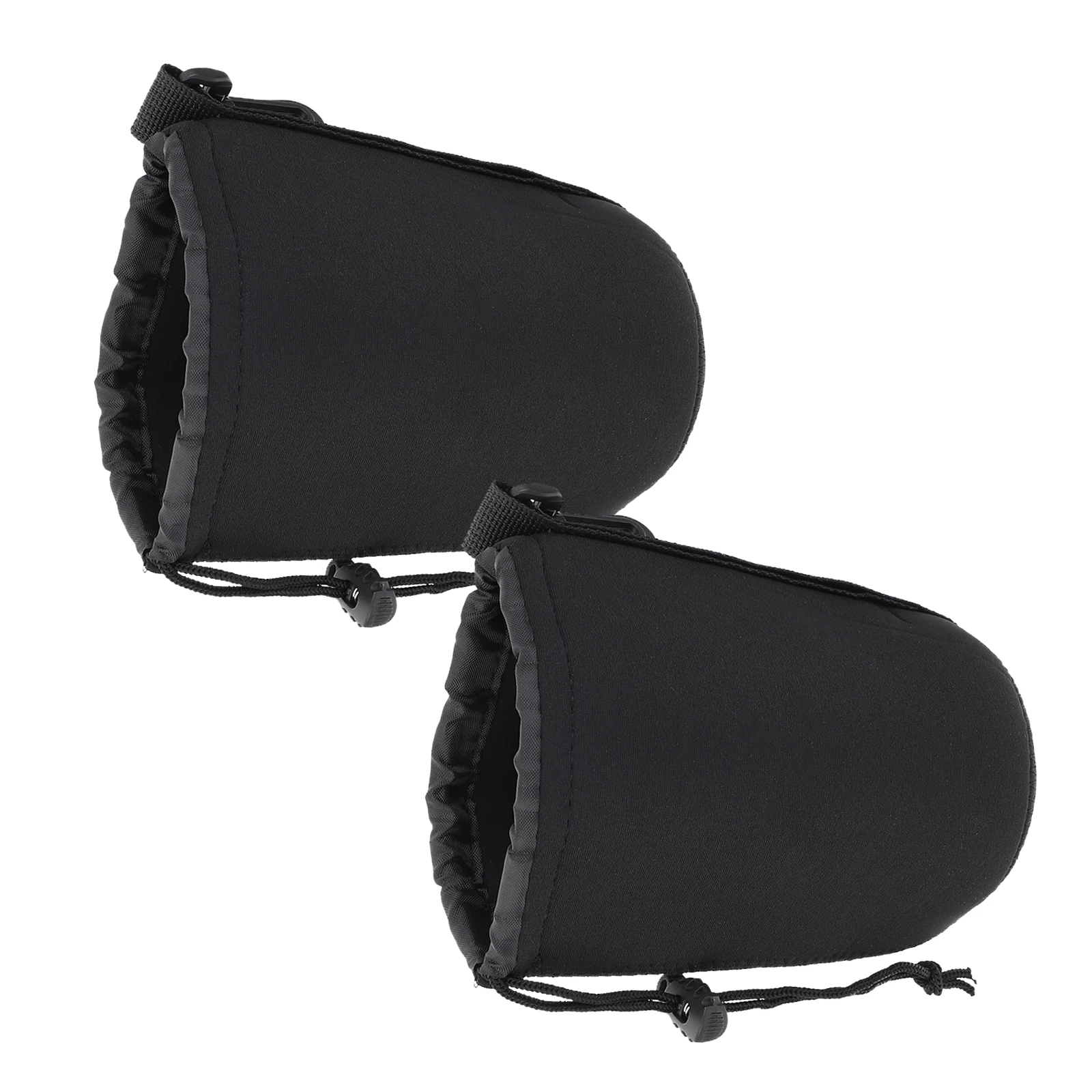 

2Pcs Camera Lens Case Bag Neoprene Pouch Shockproof Water Resistant Drop Protection Universal Fit for 11Cm Lenses