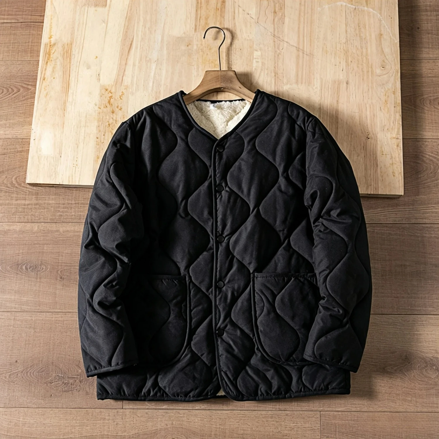 American Retro Short Padded Jacket Men 2026 Thick Warm Workwear Style Loose Casual Winter Coat Jacket for Man
