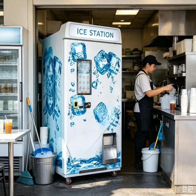 Customized Smart Ice Cube Vending Machine Commercial Automatic Ice Production Machine Self Service Ice Selling Equipment