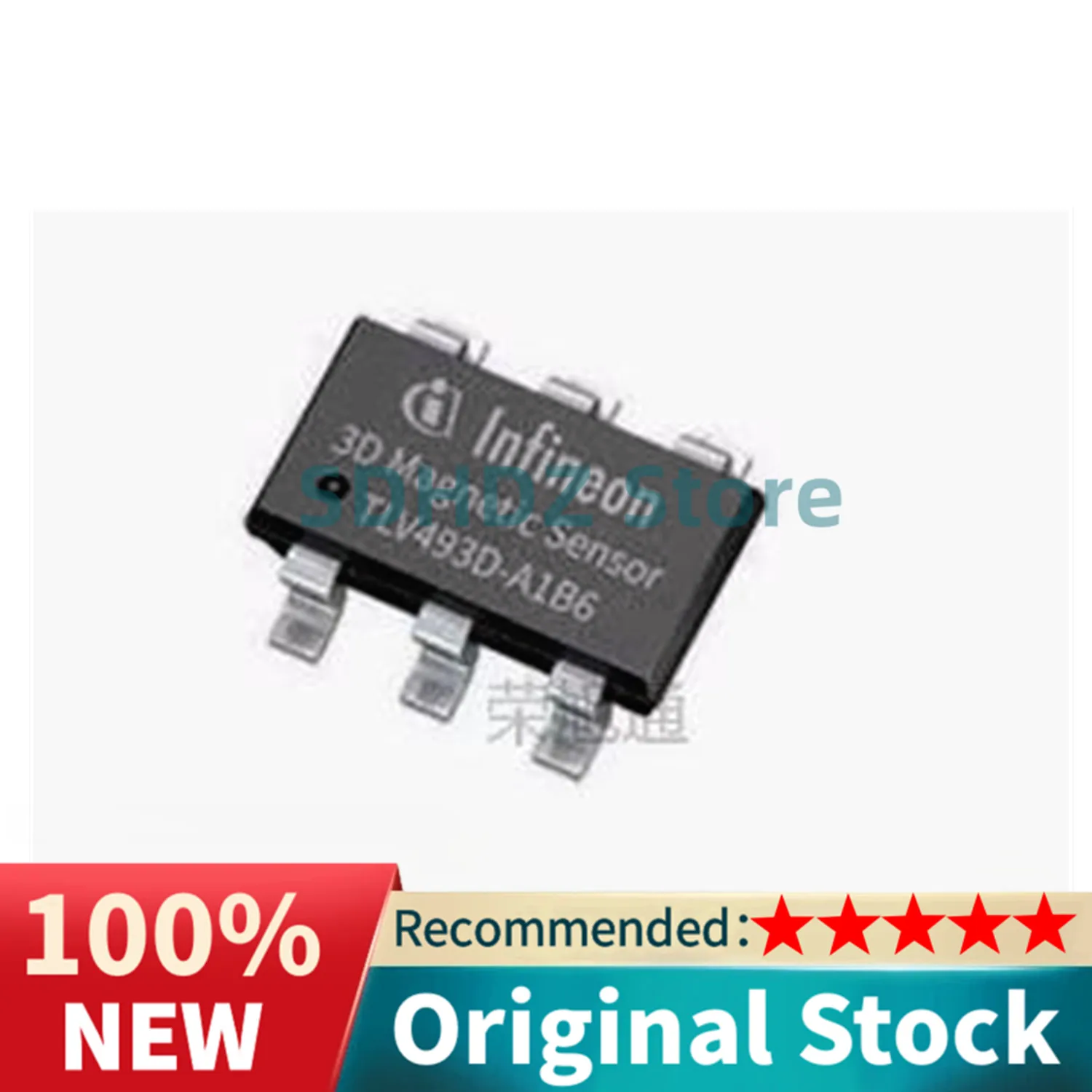 10PCS/LOT New Original TLV493D-A1B6 SOP-6 Board interface Hall effect magnetic sensor chip IC