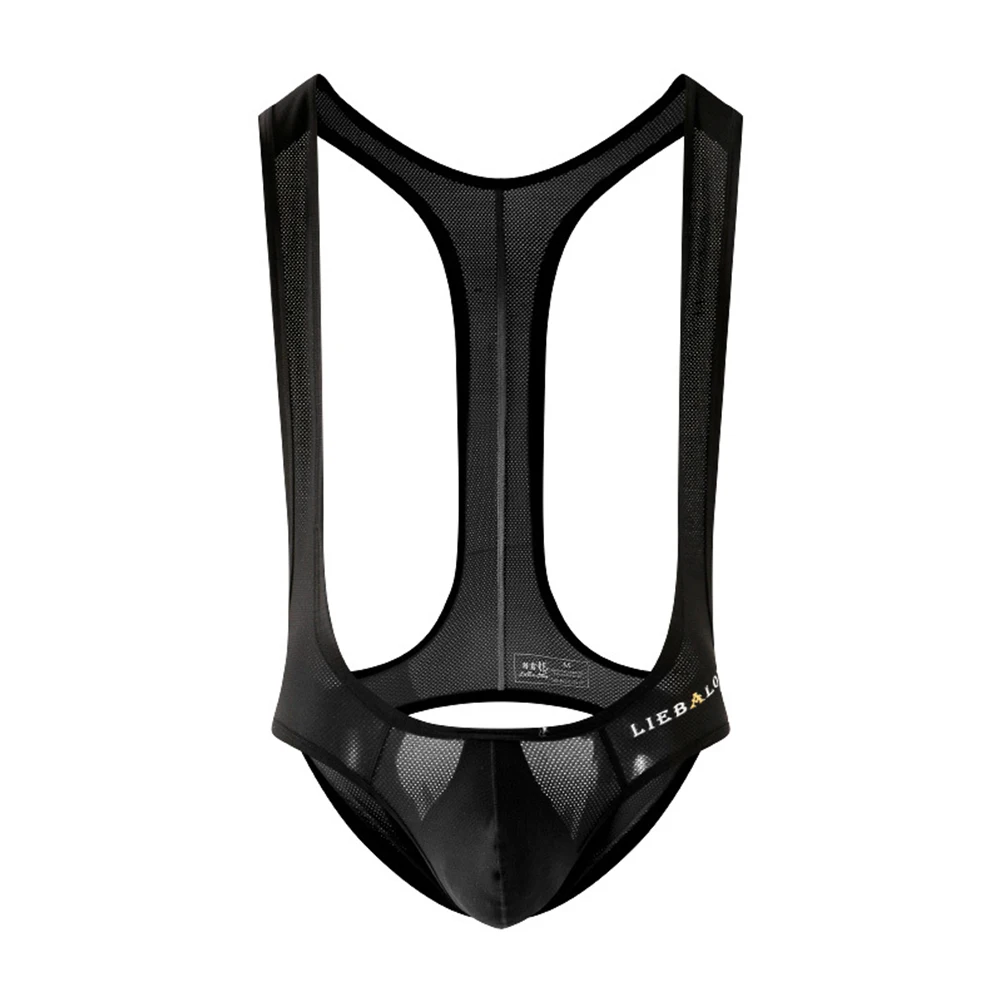 

Mens Sexy Shapewear Bodysuit Thin Mesh Breathable Undershirt Leotard Backless Gay Short Boxer Crotchless Hip Lift Briefs