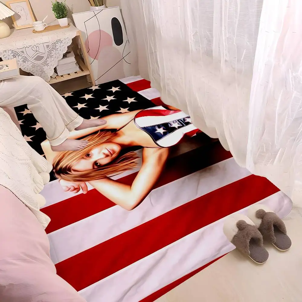 Pop Singer B-Britney S-Spears Hallway Carpet Non-Slip Laundry Room Mat Laundry Decor Balcony Child Living Room Bedside Area Rugs