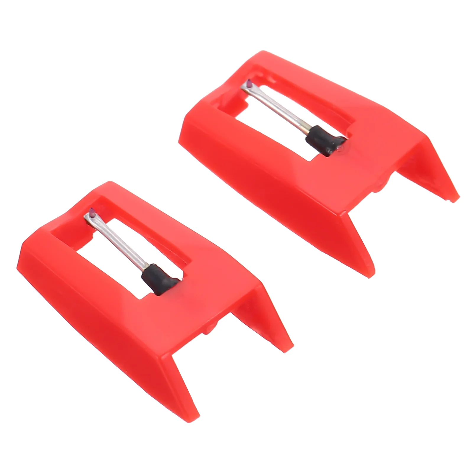 2 pçs caneta stylus fonógrafo agulha turntable substituição record player agulhas para turntables vermelho