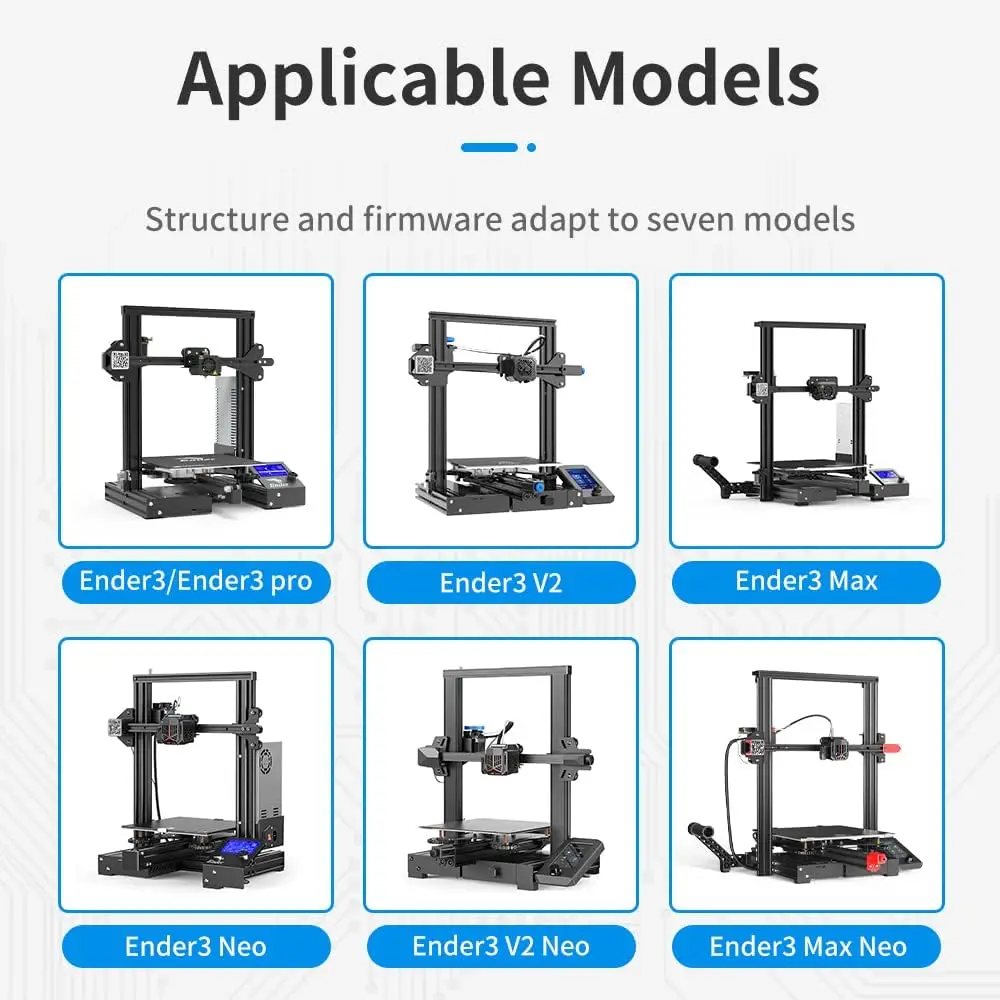 Official Creality 3D Printer Ender 3 Silent Board Motherboard V4.2.7 for Ender 3/V2/Pro/Max/Neo/V2 Neo/Max Neo 6