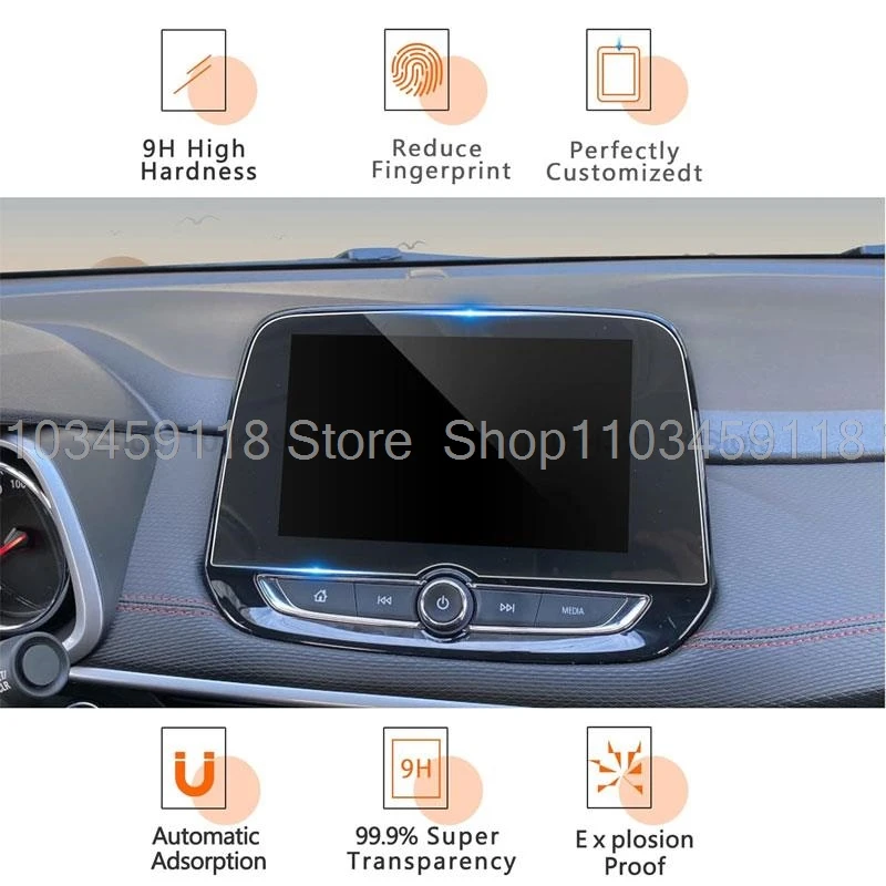 Tempered glass screen protector For chevrolet tracker 2020 2021 2022 8inch car radio gps navigation anti-scratch accessories
