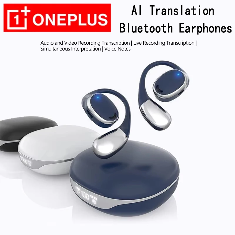 Oneplus Real Time Simultaneous Translation Bluetooth Earphones Ai Intelligent Noise Reduction Business Conference Recording