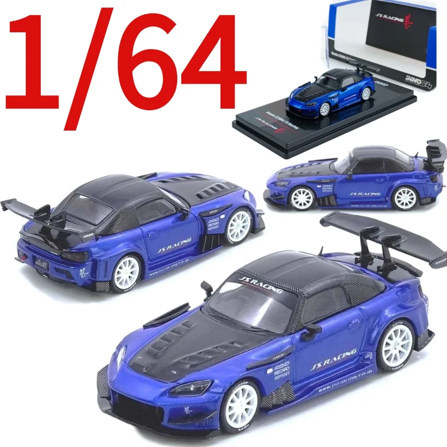 inno-modele-reduit-en-metal-moule-a-l’echelle-1-64-honda-s2000-js-racing-voiture-bleue-modele-de-collection-jouet-pour-enfants-cadeau-pour-garcons