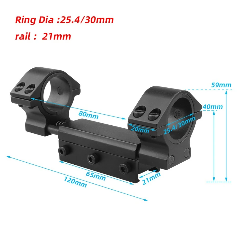 Tactics25.4/30mm 11/20mm Mounts Ring With Spring Instrument Riflescope Dovetail Rail