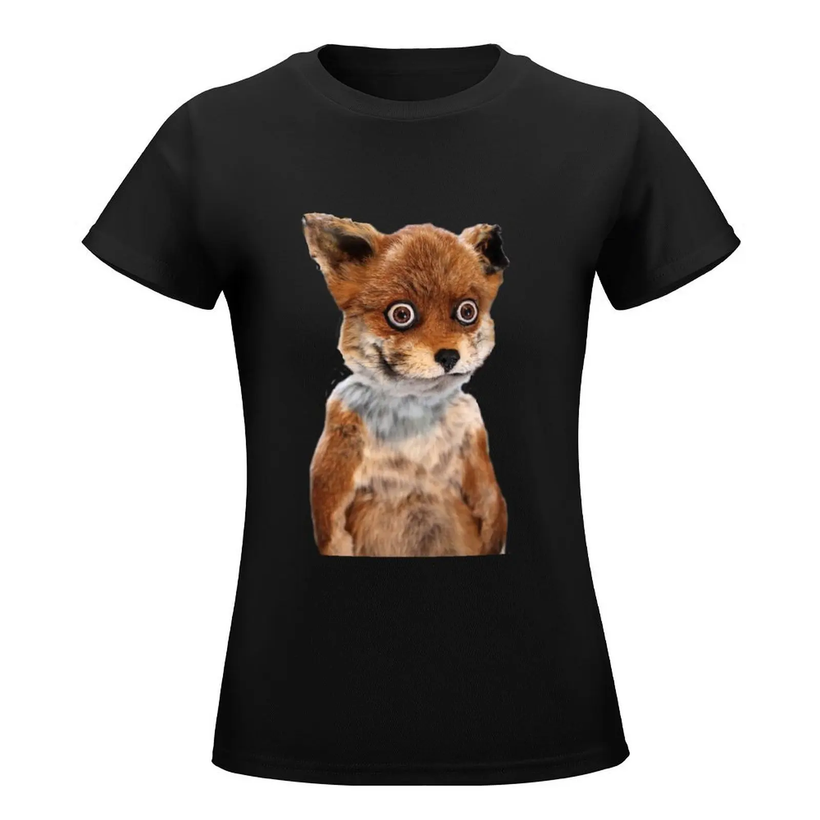 GEOFF STONED FOX TAXIDERMY MEME ADELE MORSE T-Shirt cute tops shirts graphic tees tops tops Women