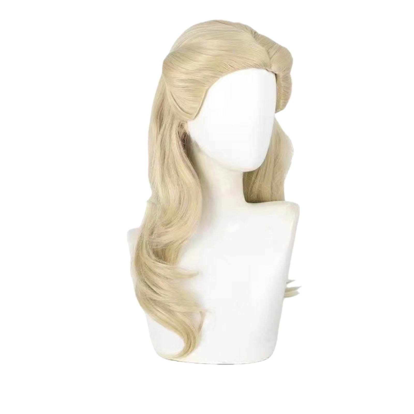 Wicked Glinda Cosplay Wig Women Golden Curls Long Hair Heat Resistant Wig Cosplay Costumes Accessory Prop Halloween Party