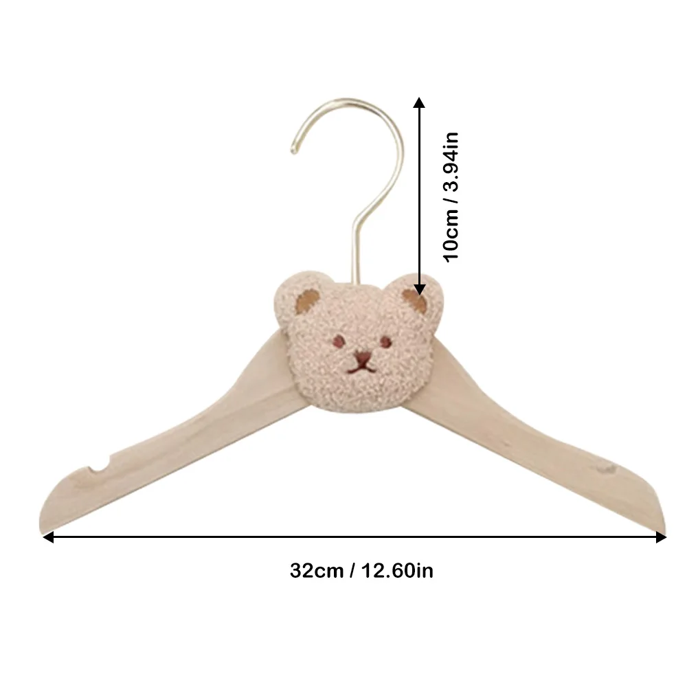 Baby Wooden Clothes Hanger DIY Creative Room Decoration Kids Clothes Drying Storage Children\'s Organizer Clothing Cartoon Hanger