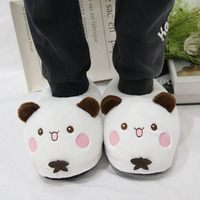 Cartoon Panda Couple'S Plush Slippers Warm Cotton Indoor Slippers For Men And Women Perfect Autumn Winter Gift Bubu Yier