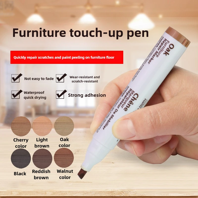 25/17/12 PCS Waterproof Furniture Paint Markers Crayon Sharpener Set Wood Scratch Repair Pen Kit Stationery for Tables Desks