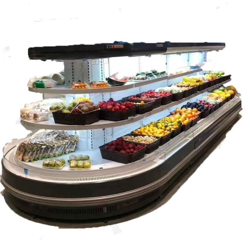 

Convenience store supermarket fruit and vegetable fresh-keeping display cabinet beverage refrigerator cabinet, vertical air